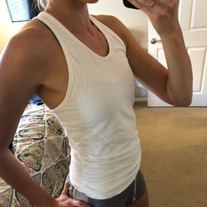 Athleta Speedlight Tank - White Racerback Top